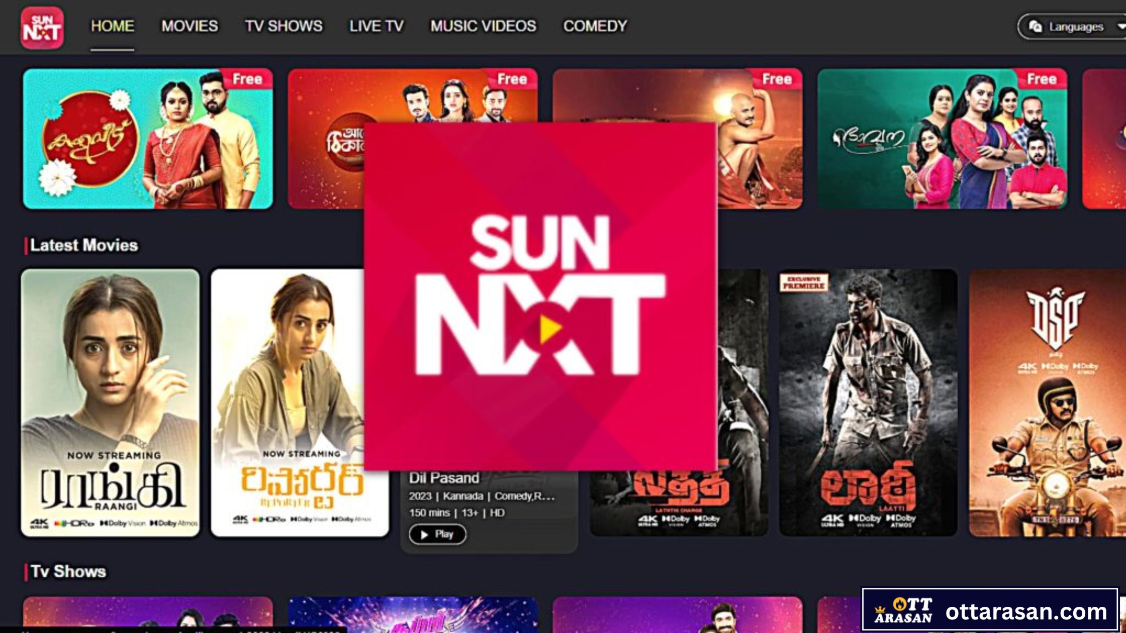 Activate Sun Nxt Free Subscription 2023 - Get Access to all shows and movies